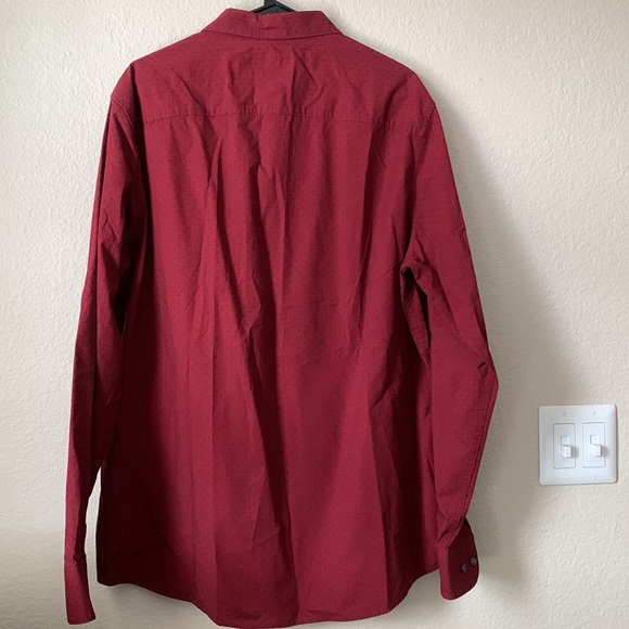 Men's Claiborne red long sleeve button down - Picture 5 of 5